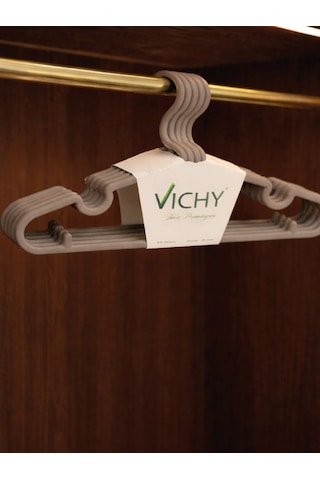 Vichy 5 Li Kaymaz Yüzeyli Askı 29,2 Cm Bej Renk Çocuk & Bebek Elbise Askısı Vch-7022 Açık Bej