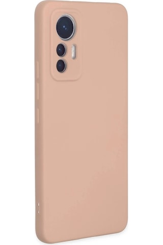 Durukar Mi 12 Lite Kılıf Nano İçi Kadife Silikon - Pudra