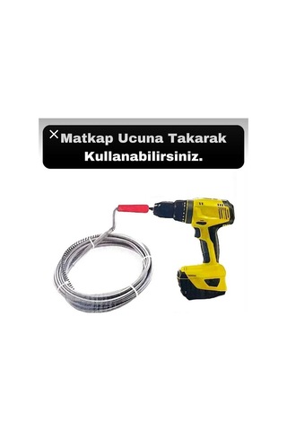 Lavabo Gider Açıcı Matkap Özel Uçlu Kanal Susta Matkap Ucuna Takarak Kullanabilirsiniz