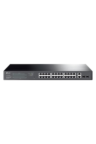 Tl-sg1428pe 24 Port Gıgabıt + 2xgıgabıt Rj45/sfp Uplınk Yönetilebilir 250w Poe Rackmount Swıtch