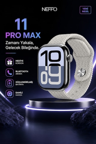 Neffo NF11 Pro Max Akıllı Saat (İthalatçı Garantili)