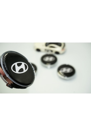 Hyundai Jant Göbeği Gümüş Kapak Seti 60mm