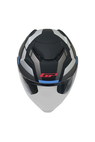 Gp Kompozit Mks009-gwb Şeffaf Vizörlü Motosiklet Yarım Kask Çok Renkli
