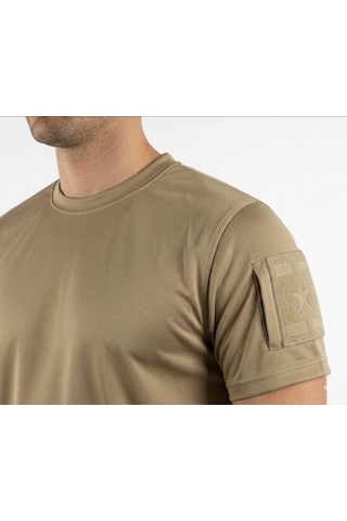 Urbamerteks Bej Cırtlı Tactical T-shirt Kamuflaj