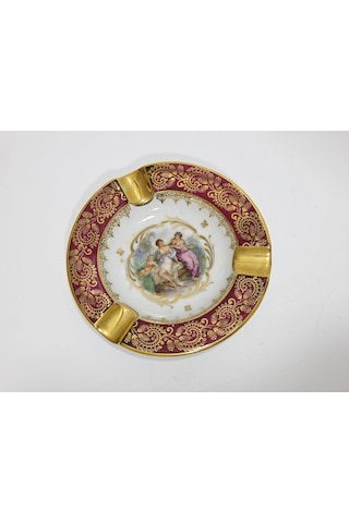 Limoges Minyatür Desen Porselen Küllük 11,50cm