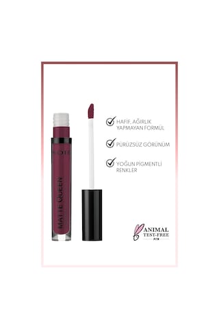 Note Cosmetique Matte Queen Lipstick Kalıcı Mat Likit Ruj - 18 Lead The Heart - Mor