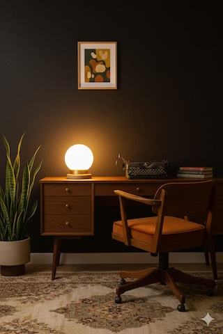 Modern Tasarım Abajur Dekoratif Lamba Abajur Masa Lambası Glop Cam Ahşap Abajur Cam Abajur Beyaz