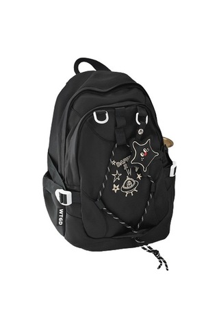 Gençler İçin Şık Ve Fonksiyonel Okul Çantası, Dayanıklı Sırt Çantası, Ergonomik Tasarım, Hafif Ve Spor Çanta Siyah