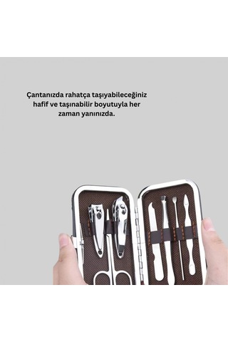 Paslanmaz Çelik Kişisel Bakım Seti 7 Parça 39820650