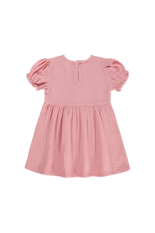 Civil Baby Meyve Düğmeli 6-18 Ay Elbise - Pembe Bebe Pembe