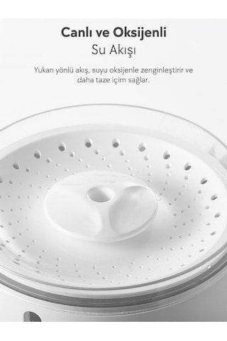 Dogness D09 Akıllı Otomatik Su Pınarı 2.2 L Beyaz - Evcil Dostlar İçin Taze Ve Sağlıklı Su