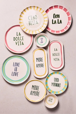 La Dolce Vita 10 Parça 4 Kişilik Kahvaltı Takımı Cokrenklı Çok Renkli