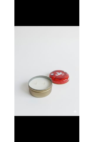Cozy Nights Tarçın & Vanilya Kokulu El Yapımı Doğal Soya Mumu Happy Blaze Candle Koyu Bordo