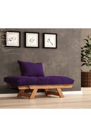 Woodesk Adalar Masif Tik-mor Renk Berjer Cpt8157-140 Mor