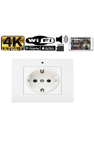 Wifi Mini Kamera Duvar Prizi 4k Ultra Hd Güvenlik Kamerası Wifi Mini Kamera Duvar Prizi 4k Ultra Hd Güvenlik Kamerası
