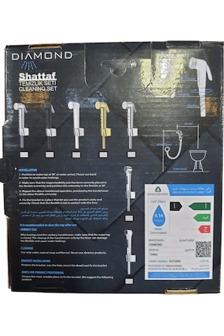 Dıamond Fıx Metal Krom Shattaf Set 3062 Krom