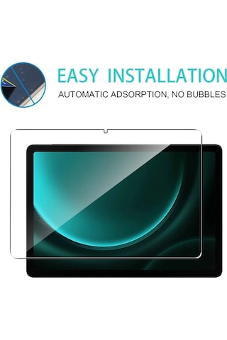 Samsung Galaxy Tab S9 Fe 10.9 Inç Nano Kırılmaz Ekran Koruyucu Şeffaf Cam Tam Uyumlu Sm-x510