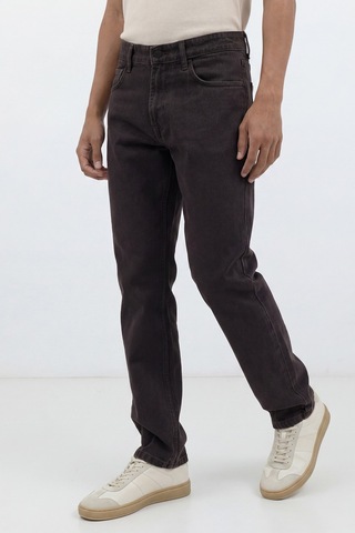 Antioch Tapered Fit Erkek Jean Koyu Kahve