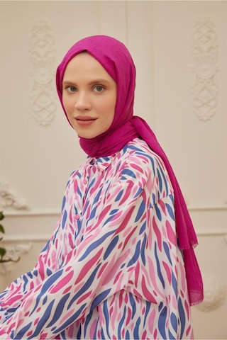 Bambu Kraş Şal Tesettür Giyim, Yüksek Kalite, Hafif, Rahat, Şık, Premium, Lux, Shawl, Scarf Fuşya