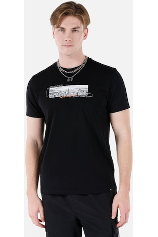 Colin's Colins Siyah Erkek Tshirt K.Kol Cl1067636 Q1.V2 Blk Siyah