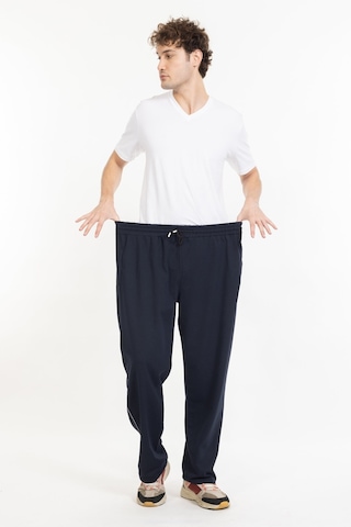 Büyük Beden Erkek Eşofman Altı Cepli Fermuarlı Blr-08- 1023 Lacivert