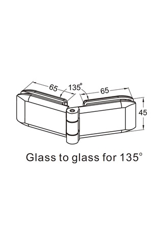 Thr-2203-pcbr Thoor Cam Kapı Menteşesi camdan Cama N11.184