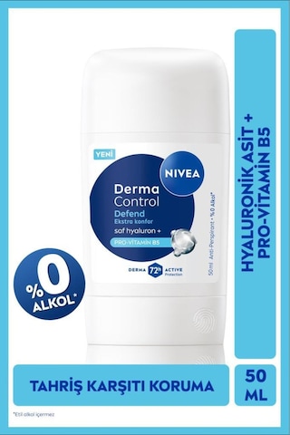 Kadın Stick Deodorant Derma Control Defend 50 Ml,72 Saat Koruma,alkolsüz,hyaluron,pro Vitamin 69373865