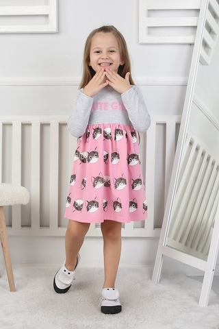 Kız Çocuk Elbise Cute Girl Pembe