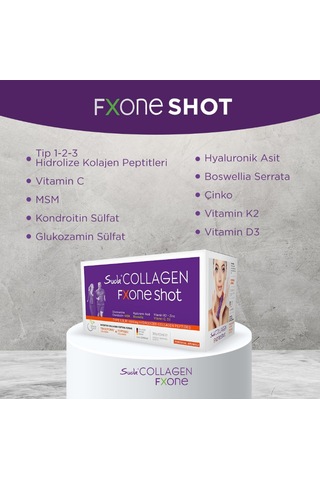 Suda Collagen Collagen Fxone Shot Orange 40 Ml X 30 Shot - Portakallı 2 Adet