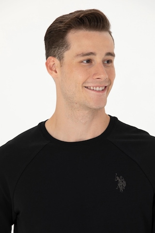 U.s. Polo Assn. Erkek Siyah Sweatshirt 50274090-vr046 Siyah Siyah