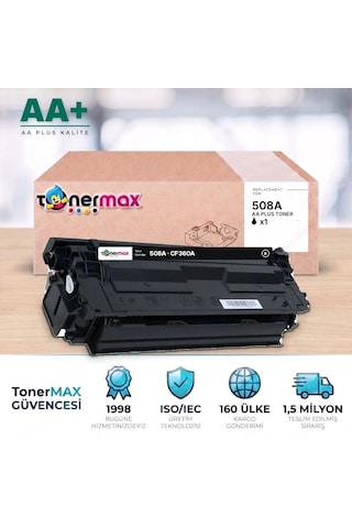 Hp 508a Cf360a Siyah Uyumlu Toner Aa Plus / Color Laserjet Enterprise M552 / M553 / Mfp M577