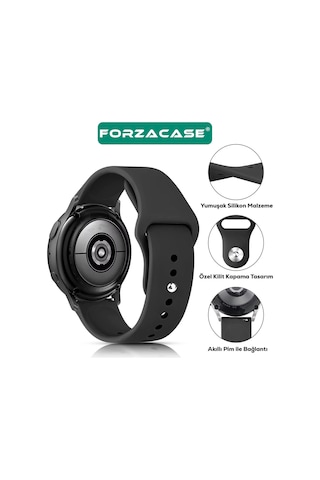 Forzacase Huawei Watch Gt2 42 Mm İle Uyumlu Yumuşak Jel Şık Silikon Kordon Kayış - Fc876 Lila