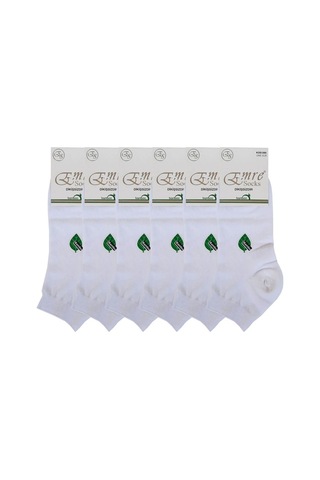 Emre 6Lı Erkek Bambu Kısa Patik Çorap Yumuşak Dikişsiz Rahat