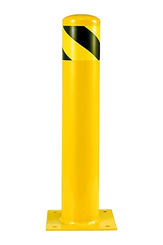 Kaldırım Sabit Bariyer Demir Duba Metal Park Demiri Otopark Bariyer 76mm 50 Cm Kırmızı