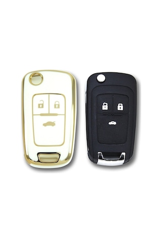 Gma Keys Opel Astra J,insignia,corsa D,vectra C,mokka,adam,vb.nano Yüksek Kalite Silikon Kılıf Beyaz