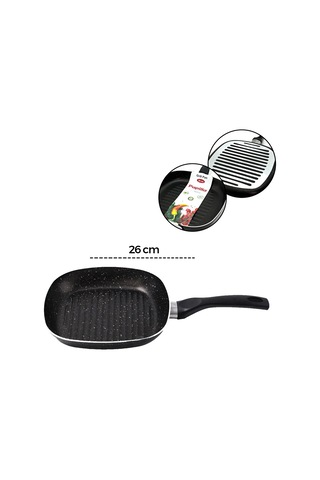 Papilla Ragnar 26 Cm Granit Grill Ta - Tek Saplı Brkt-739620 Çok Renkli