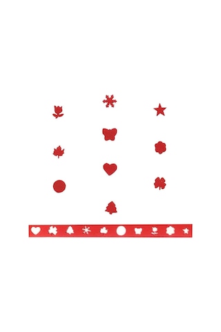 RedApple Şekilli Küçük Boy Delgeç/Şekilgeç 1,5 cm Kalp