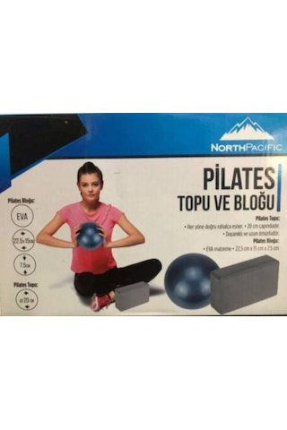 20 CM Pilates Topu ve Blogu Basınca Darbelere Patlamaya Dayanıklı