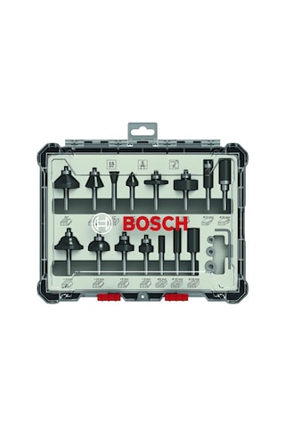 Bosch Freze Seti 15 Parça Karışık 6 MM (Pro) - 2607017471