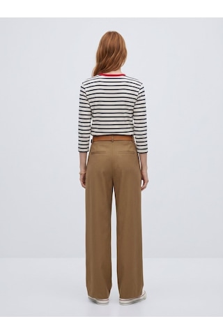 LTB Relaxed Fit Tencel Pileli Kahverengi Pantolon