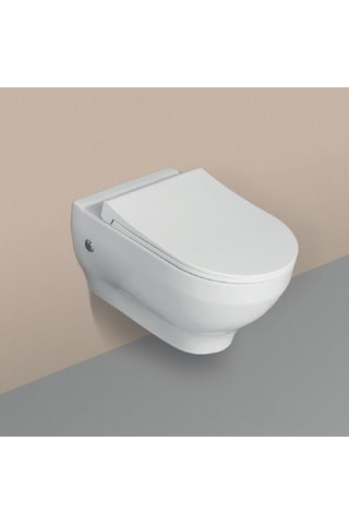 İtalyan Isvea Soluzione Xı Kanalsız Asma Klozet - Sessiz Kapak Yavaş Kapanan Kapak