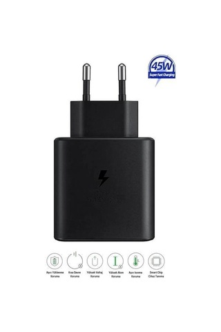 5 Adet 45w Typec Çıkışlı Süper Fast Destekli Şarj Başlık