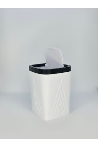 Mini Masaüstü Çöp Kutusu Kalemtraş Çöplerine Pratik Çözüm 10cm X 10 Cm X 13.5 Cm Mini Çöp