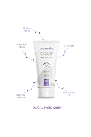 Yeşilmarka Çinko İçeren Doğal Pişik Kremi 50 ML