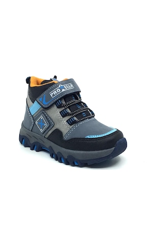 Taşpınar Pro - Star Erkek Rahat Çocuk Kışlık Kısa Bot Spor Ayakkabı 23-35 Turkuaz-siyah Siyah - Turkuaz