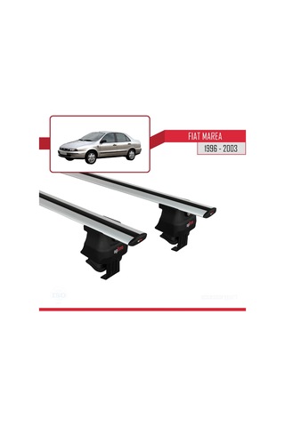 Fiat Marea 1996-2003 Arası İle Uyumlu Ace-4 Ara Atkı Tavan Barı Gri