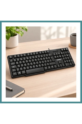 Trendexa Kablolu Standart Ofis Klavye Siyah Q Klavye Mac