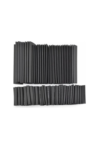 127 Parça Siyah Heat Shrink Makaron Isıyla Daralan Kablo Tamir Seti