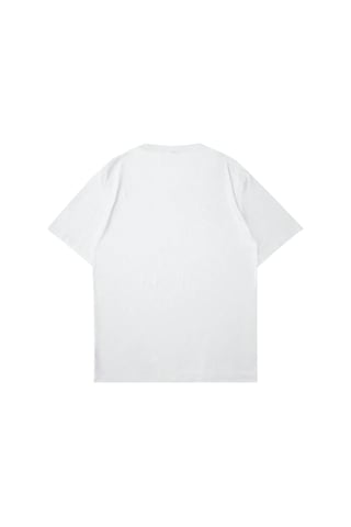 Victory Baskılı Süprem Beyaz T-shirt - Oversize Bisiklet Yaka Tişört Beyaz-280644