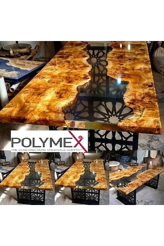 Polymex 5005 Uv DayanıMLı Solventsiz Ultra Şeffaf Epoksi 15 Kgxx